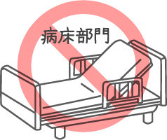 病床部門を廃止する