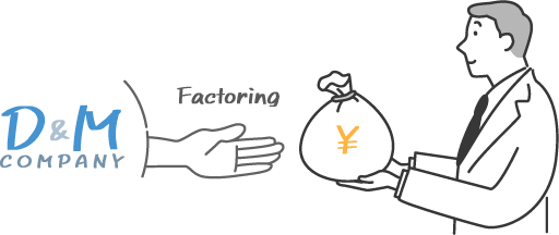 D&Mカンパニーからのファクタリングによる資金提供
